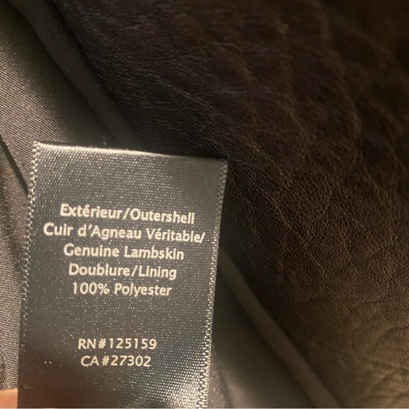 Mackage for Aritzia Pebbled Genuine Lambskin Leather Moto Jacket - Picture 12 of 13